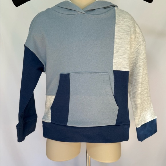 Kidpik Hoodie Youth XXS (4) Blue Gray Navy Pullover Sweatshirt - Picture 4 of 7